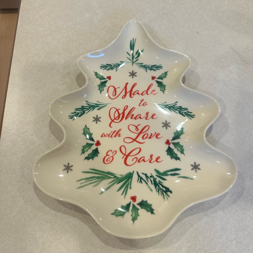 Lenox Ivory Tree-Shaped Platter